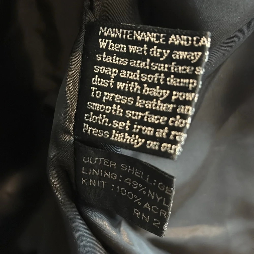 Vintage Members Only Soft Leather Motorcycle Bomber Jacket Size 44 Medium